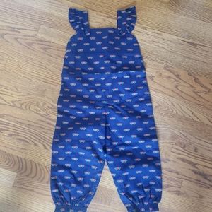 NWT TBBC Violets Vintage Heart Overalls